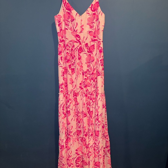 🩷 NWT Lilly Pulitzer Hot Pink Maxi Dress - 0 - Picture 10 of 10